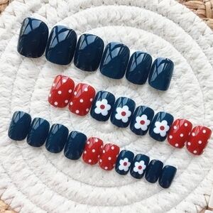 2/$16 Floral & Polka-dots Press On Nails